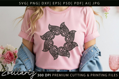 Floral Mandala SVG Cut Files Flower Mandala Illustration Product Image 4