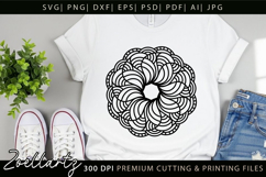 Floral Mandala SVG Cut Files Flower Mandala Illustration Product Image 6