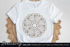 Mandala SVG Cut File Flower Mandala for T-shirt Mug Pillows Product Image 4