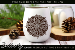Floral Mandala SVG Cut Files Flower Mandala Illustration Product Image 7