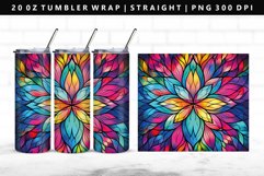 Mandala 20oz Tumbler Wrap | Sublimation PNG Design Product Image 1