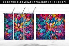 Mandala 20oz Tumbler Wrap | Sublimation PNG Design Product Image 1