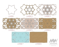 3D layered mandala SVG download perfect for wall decoration and digital crafting