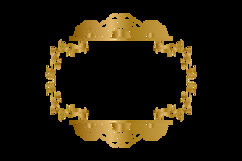 Mandala wedding floral ornament gold frame border design Product Image 2