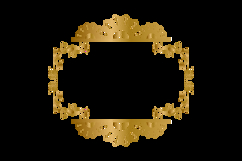 Mandala wedding floral ornament gold frame border element Product Image 2