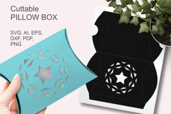 Mandala with Star Pillow Window Favor Box SVG Paper Cut SVG 