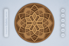 Mandala Layered Laser Cut SVG Product Image 1