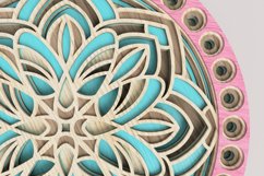 Round Mandala Laser Cut File| Layered SVG Product Image 3