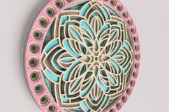 Round Mandala Laser Cut File| Layered SVG Product Image 2
