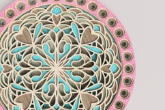 Round Mandala Laser Cut File| Layered SVG Product Image 3