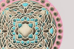 Round Mandala Laser Cut File| Layered SVG Product Image 3