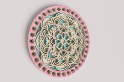 Round Mandala Laser Cut File| Layered SVG Product Image 2