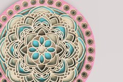 Round Mandala Laser Cut File| Layered SVG Product Image 3