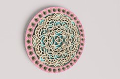 Round Mandala Laser Cut File| Layered SVG Product Image 2