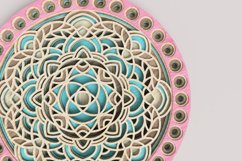 Round Mandala Laser Cut File| Layered SVG Product Image 3