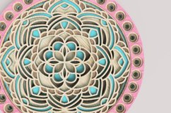 Round Mandala Laser Cut File| Layered SVG Product Image 3