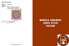 Mandala Ornament Cross Stitch Pattern Product Image 2