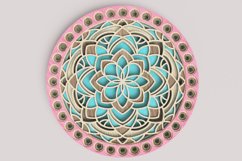 Round Mandala Laser Cut File| Layered SVG Product Image 1