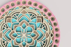 Round Mandala Laser Cut File| Layered SVG Product Image 3