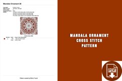 Mandala Ornament Cross Stitch Pattern Product Image 2