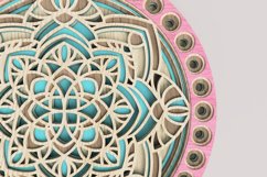 Round Mandala Laser Cut File| Layered SVG Product Image 3