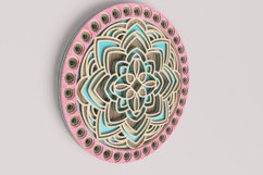 Round Mandala Laser Cut File| Layered SVG Product Image 2