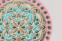 Round Mandala Laser Cut File| Layered SVG Product Image 3