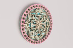Round Mandala Laser Cut File| Layered SVG Product Image 2