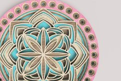 Round Mandala Laser Cut File| Layered SVG Product Image 3