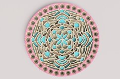 Round Mandala Laser Cut File| Layered SVG Product Image 1