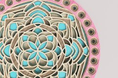 Round Mandala Laser Cut File| Layered SVG Product Image 3