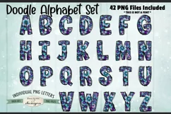 Mandala Flowers Doodle Alphabet and Numbers | PNG Files Product Image 2