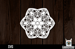 Mandala papercut svg, paper cut file Product Image 1