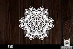 Mandala papercut svg, paper cut file Product Image 1