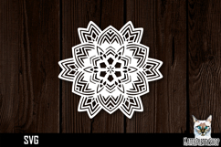 Mandala papercut svg, paper cut file Product Image 1