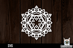 Mandala papercut svg, paper cut file Product Image 1