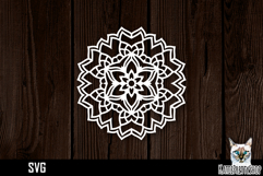 Mandala papercut svg, paper cut file Product Image 1