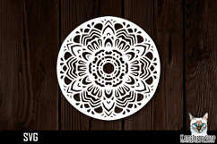Mandala papercut svg, paper cut file Product Image 1
