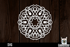 Mandala papercut svg, paper cut file Product Image 1