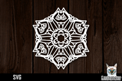 Mandala papercut svg, paper cut file Product Image 1