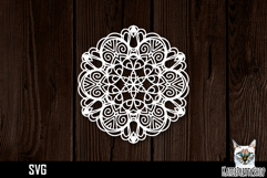 Mandala papercut svg, paper cut file Product Image 1