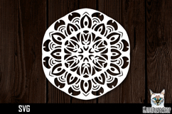 Mandala papercut svg, paper cut file Product Image 1