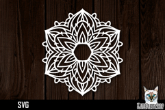 Mandala papercut svg, paper cut file Product Image 1