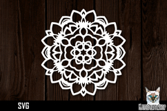 Mandala papercut svg, paper cut file Product Image 1