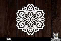 Mandala papercut svg, paper cut file Product Image 1