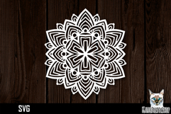 Mandala papercut svg, paper cut file Product Image 1