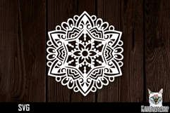 Mandala papercut svg, paper cut file Product Image 1