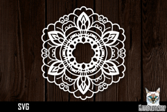 Mandala papercut svg, paper cut file Product Image 1