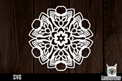 Mandala papercut svg, paper cut file Product Image 1