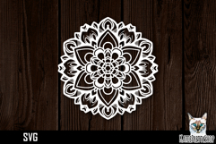Mandala papercut svg, paper cut file Product Image 1